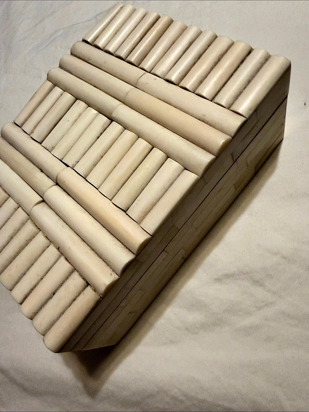 Cream Inlaid Decorative Box